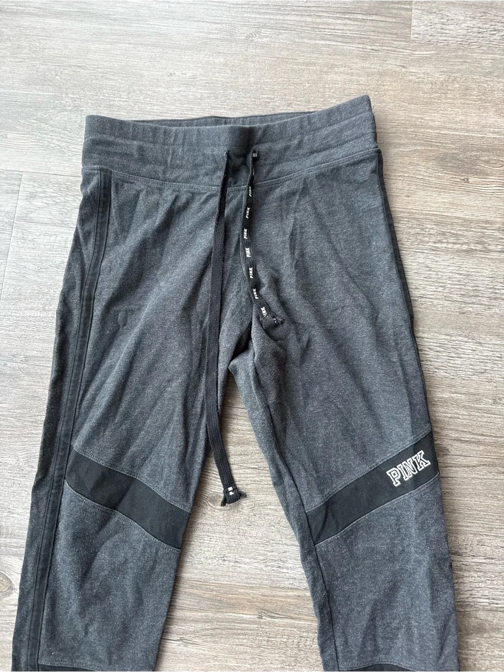 Size Small Victoria’s Secret PINK Leggings Gray Athleisure Pants VS Yoga Logo!